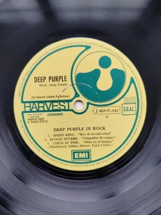 Deep Purple In Rock LP Vinilo