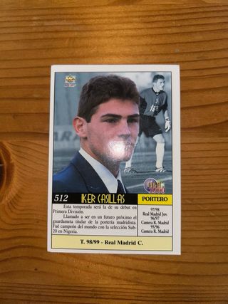 Cromo Iker Casillas rookie