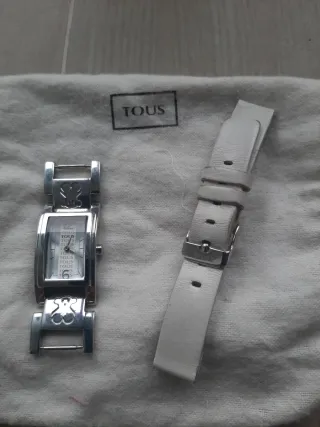 Reloj Tous Oso Plata y Blanco