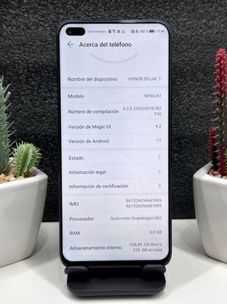 Honor 50 Lite 128GB Negro