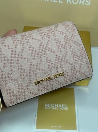 Cartera Michael Kors Jet Set Logo Rosa