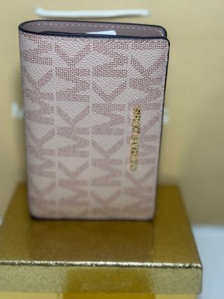 Cartera Michael Kors Jet Set Logo Rosa