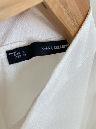 Blusa Sfera blanca manga larga