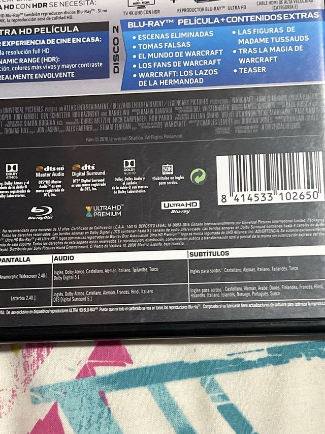 Warcraft: El Origen 4K UHD + Blu-ray