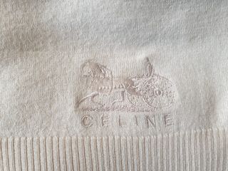Cardigan Céline Paris Cashmere Seta Beige S