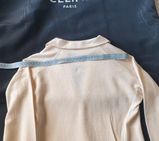 Cardigan Céline Paris Cashmere Seta Beige S