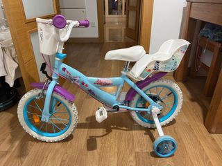 Bicicleta Frozen niña con ruedines