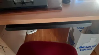 Mesa de escritorio madera y metal