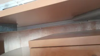 Mesa de escritorio madera y metal