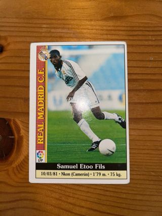 Cromo Samuel Eto Real Madrid 99/00