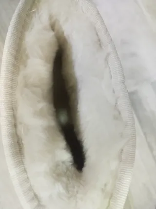 Botines pelo beige nuevos