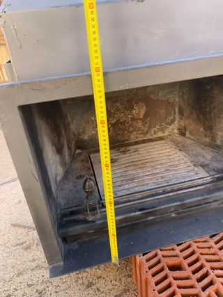 Chimenea de leña, + cenicera + tubos - insert