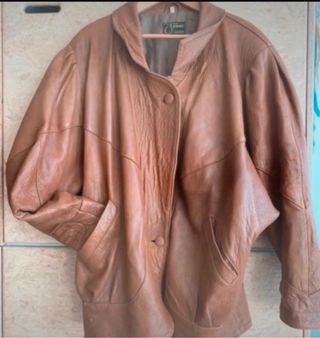 Lote 5 Chaquetas Piel Vintage Marrón OFERTA
