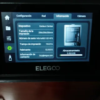 Elegoo Centauri Carbon 3D Printer - 20h uso