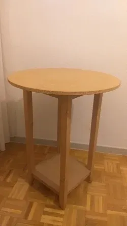 2 Mesas Camillas Redondas Tela