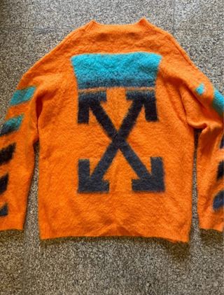 Camisola Off-White Mohair Laranja