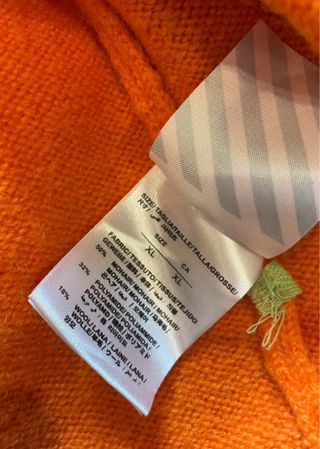 Camisola Off-White Mohair Laranja
