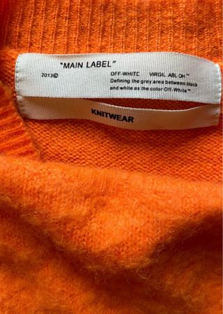 Camisola Off-White Mohair Laranja