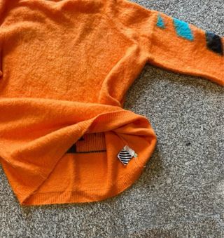 Camisola Off-White Mohair Laranja