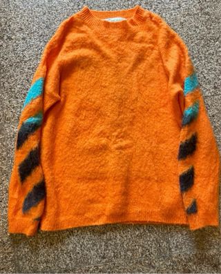 Camisola Off-White Mohair Laranja