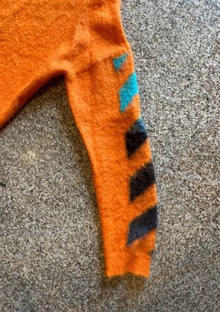 Camisola Off-White Mohair Laranja