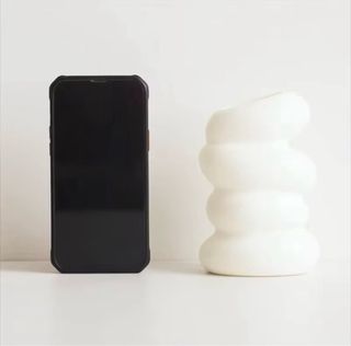 Florero blanco decorativo