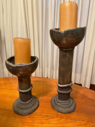 Candelabros de cerámica