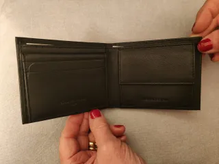 Portafoglio Momodesign uomo pelle nera piccolo