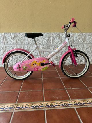 Bicicleta infantil B’TWIN rosa 16” – Buen estado