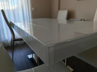 Mesa Comedor Extensible Blanca