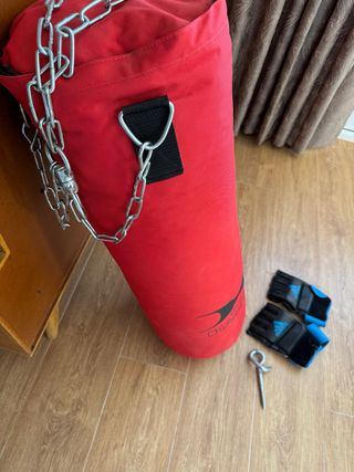 Set Boxeo Saco + Guantes + Cadena