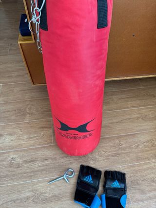 Set Boxeo Saco + Guantes + Cadena