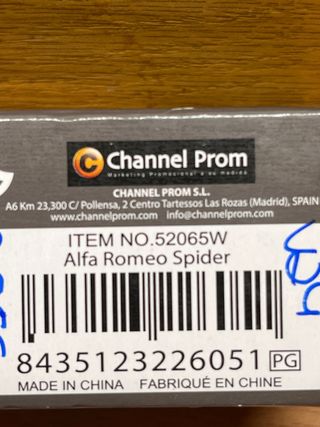 Coche Super 9 Alfa Romeo Spider