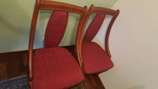 Mesa de comedor extensible con 6 sillas