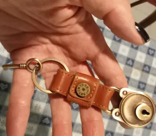 Portachiavi in cuoio vintage El Campero