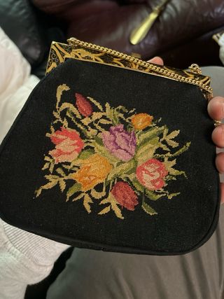 Bolso Petit Point Años 30 Art Decó