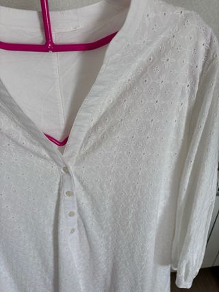 Vestido blanco largo bordado