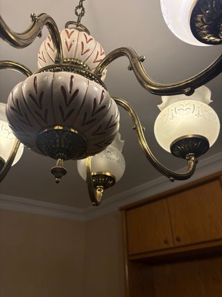 Lámpara araña clásica 5 luces