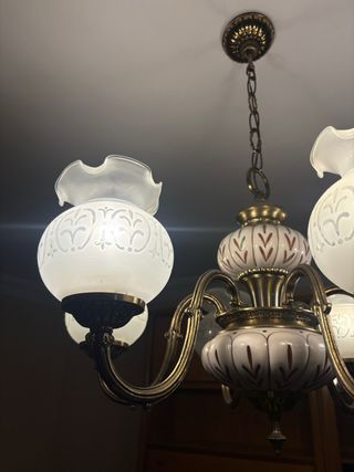 Lámpara araña clásica 5 luces