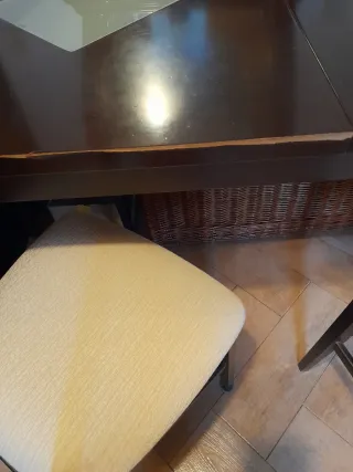 Mesa Roble Extensible + 4 Sillas