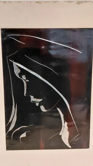 Stampa immagine 60x40 cm primi anni 70