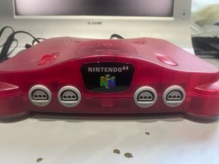 Nintendo 64 Roja Transparente + Mando