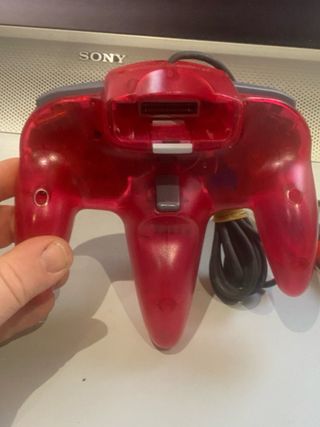 Nintendo 64 Roja Transparente + Mando