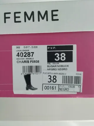 Botas Fluchos Negras