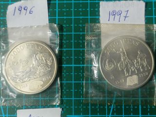 Lote 10 monedas plata 2000 ptas (1994-2001)