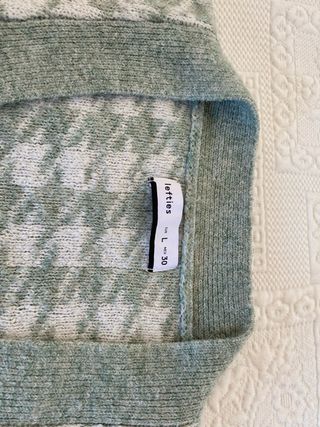 Jersey lana patrón pata de gallo