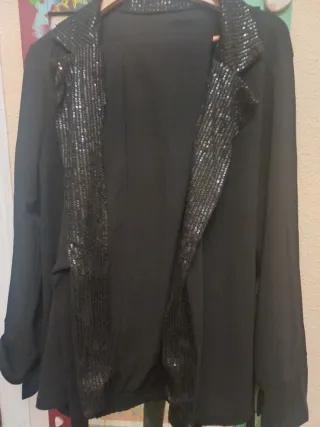 Traje Chaqueta Lentejuelas Raso Smok.