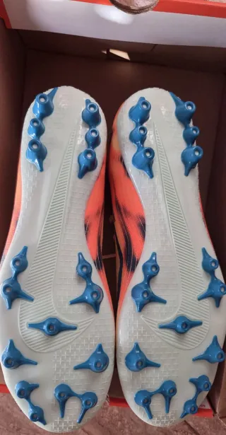 Botas Fútbol Nike Mercurial Naranja/Azul