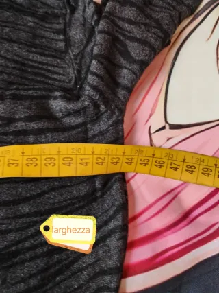 Abito fantasia righe grigio nero