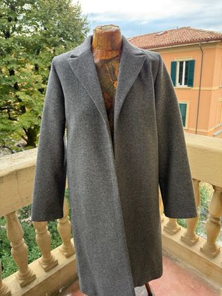 Cappotto grigio Zara in panno